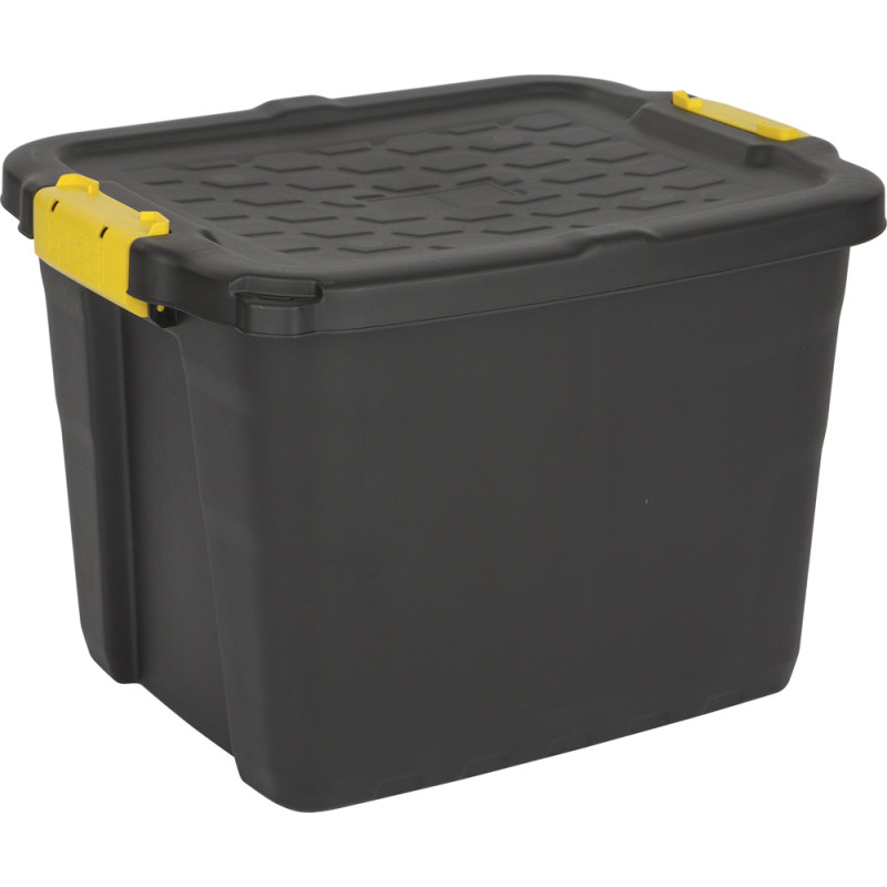 Box de rangement Heavy Duty noire 42 L PRACTO HOME