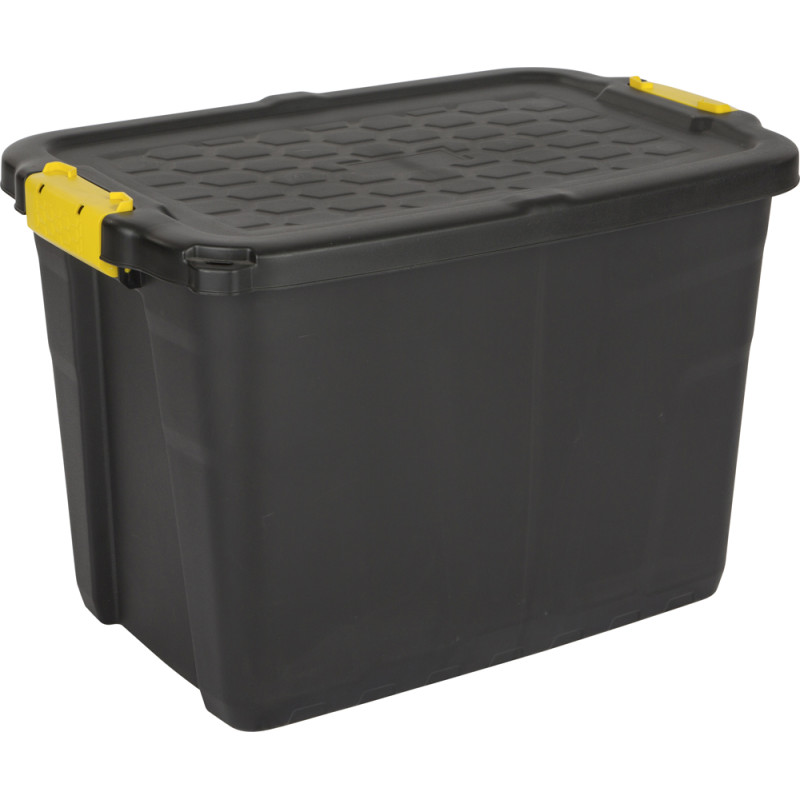 Box de rangement Heavy Duty noire 60 L PRACTO HOME