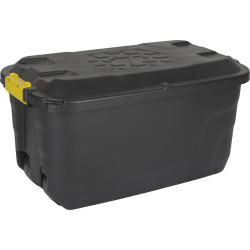 Box de rangement avec roulettes Heavy Duty noire 75 L PRACTO HOME