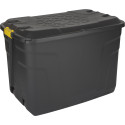 Box de rangement avec roulettes Heavy Duty noire 190 L PRACTO HOME