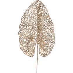 Branche pailletée brune 67 cm