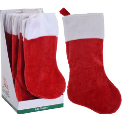 Chaussette de Noël rouge à suspendre 43 cm
