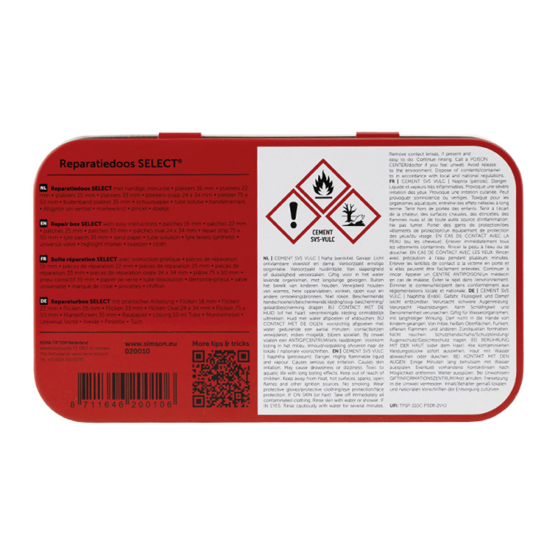 Set de réparation Select pour pneus