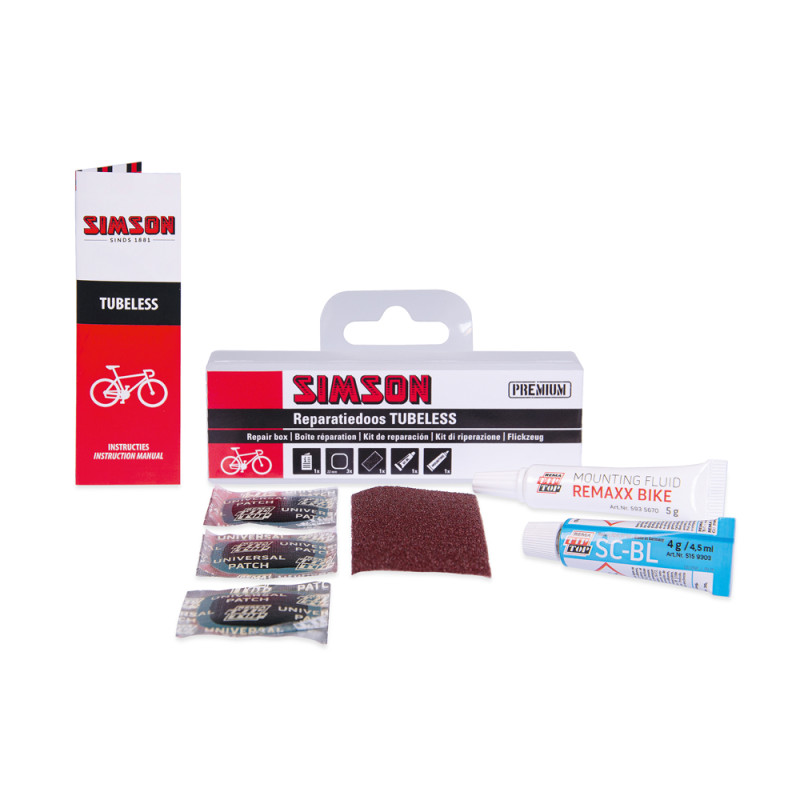 Set de réparation Tubeless pour vélo