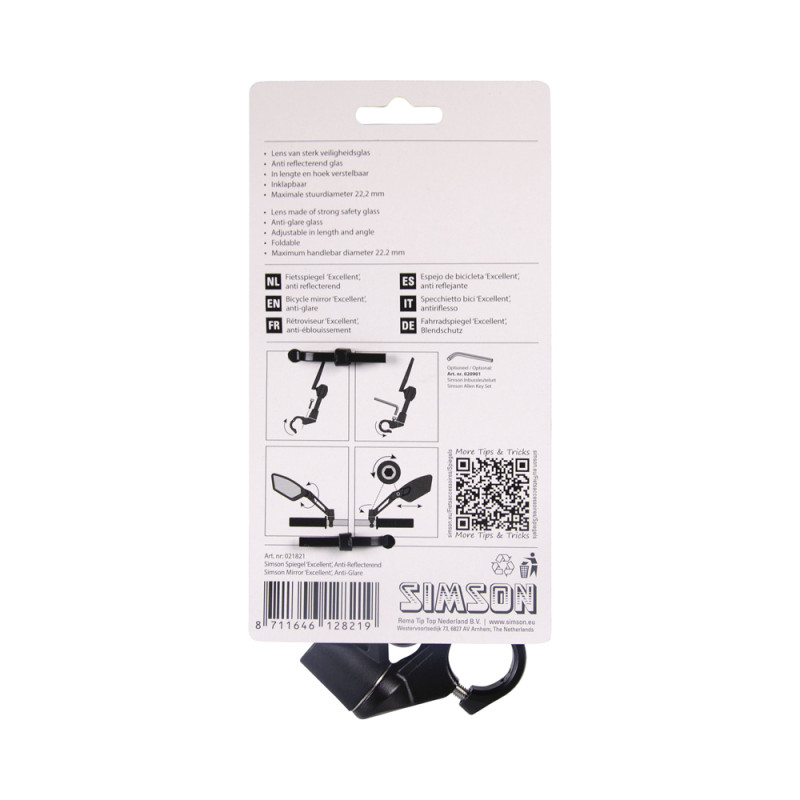 Rétroviseur rétractable pour vélo