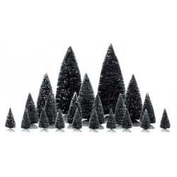 Set de sapins de Noël 21 pièces LEMAX