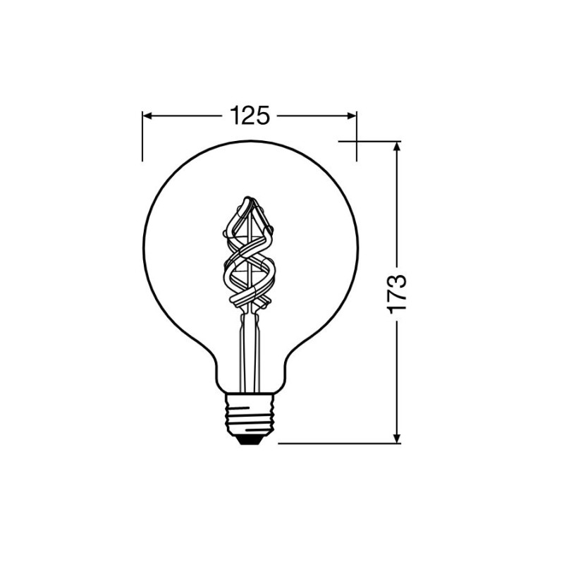 Ampoule à filament LED E27 connectée 300 lm 4,5 W