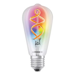 Ampoule à filament LED E27 connectée 300 lm Ø 12,4 cm 4,5 W