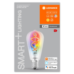 Ampoule à filament LED E27 connectée 300 lm Ø 12,4 cm 4,5 W Ampoule à filament LED E27 connectée 300 lm Ø 12,4 cm 4,5 W