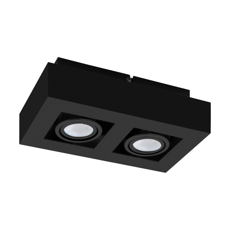 Spot LED Mendoza noir GU10 2 x 5 W EGLO