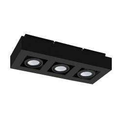 Spot LED Mendoza noir GU10 3 x 5 W EGLO