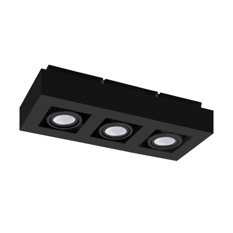 Spot LED Mendoza noir GU10 3 x 5 W EGLO