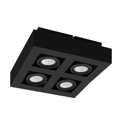 Spot LED Mendoza noir GU10 4 x 5 W EGLO