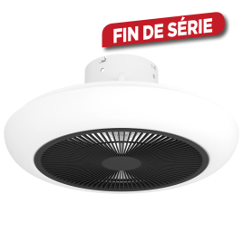 Ventilateur de plafond LED Sangineto blanc et noir Ø 45,5 cm 3 x 8,5 W EGLO