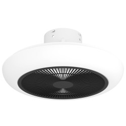 Ventilateur de plafond LED Sangineto blanc et noir Ø 45,5 cm 3 x 8,5 W EGLO