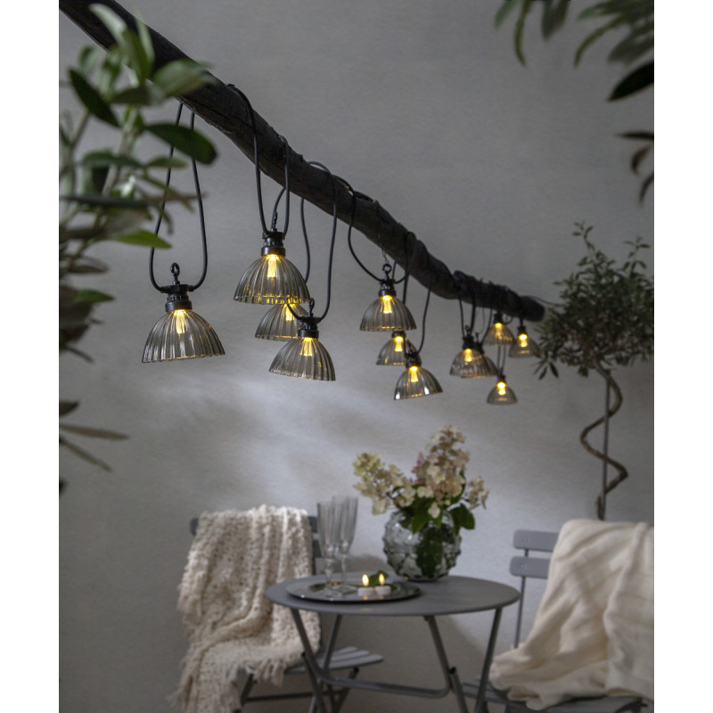 Guirlande lumineuse LED Cubone grise 4,95 m 12 x 0,066 W EGLO Guirlande lumineuse LED Cubone grise 4,95 m 12 x 0,066 W EGLO