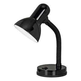 Lampe de bureau Basic noire E27 40 W EGLO