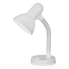 Lampe de bureau Basic blanche E27 40 W EGLO