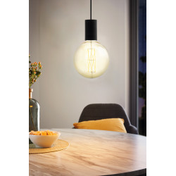 Suspension Pozueta noire E27 40 W EGLO Suspension Pozueta noire E27 40 W EGLO
