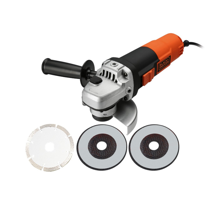 Meuleuse à angle 900W - 115 mm - KG911KDG-QS - BLACK+DECKER