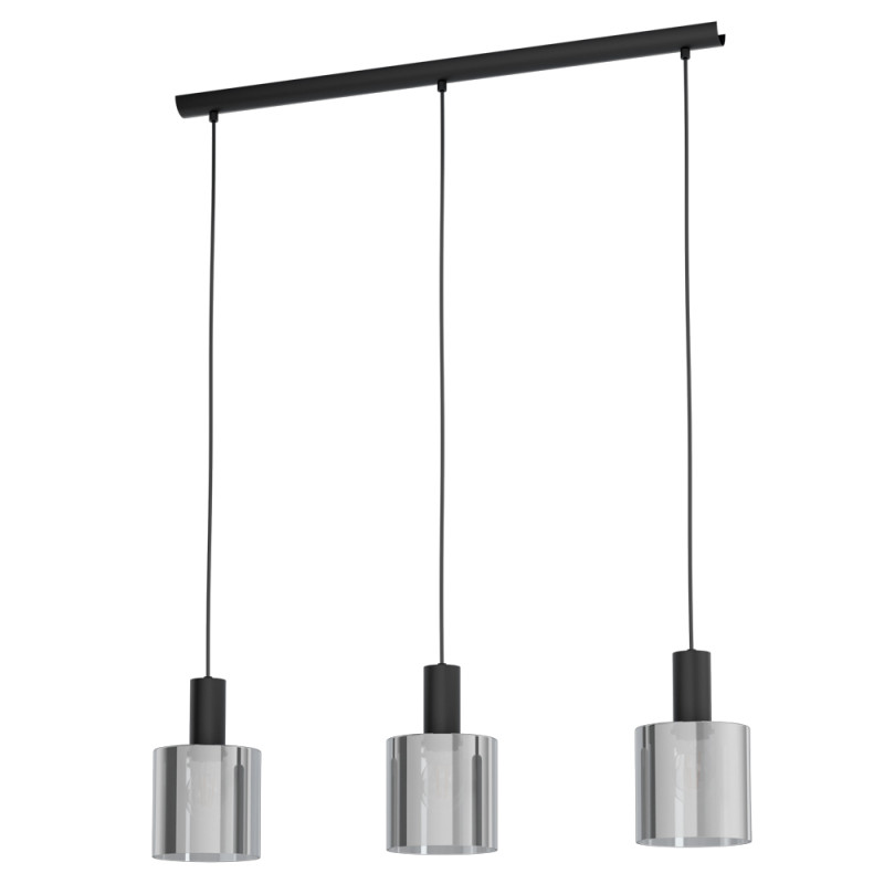 Suspension Gorosiba noire E27 3 x 40W EGLO