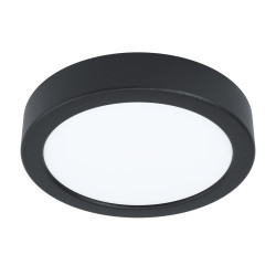 Plafonnier LED Fueva 5 noir Ø 16 cm 4000 K 11 W EGLO