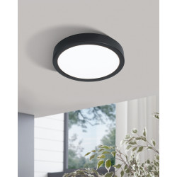 Plafonnier LED Fueva 5 noir Ø 21 cm 4000 K 17 W EGLO Plafonnier LED Fueva 5 noir Ø 21 cm 4000 K 17 W EGLO