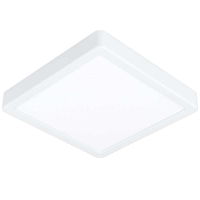 Plafonnier LED Fueva 5 blanc 21 x 21 cm 3000 K 17 W EGLO