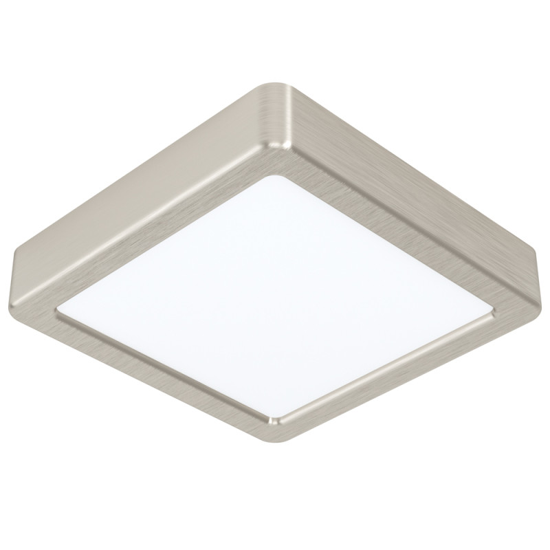 Plafonnier LED Fueva 5 nickel 16 x 16 cm 3000 K 11 W EGLO