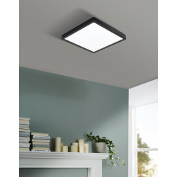 Plafonnier LED Fueva 5 noir 28,5 x 28,5 cm 3000 K 20,5 W EGLO Plafonnier LED Fueva 5 noir 28,5 x 28,5 cm 3000 K 20,5 W EGLO