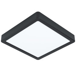Plafonnier LED Fueva 5 noir 21 x 21 cm 4000 K 17 W EGLO