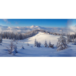 Arrière-plan Montagnes enneigées 300 x 150 cm MY VILLAGE