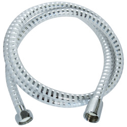 Flexible de douche Metalplast 1,5M – Blanc & Chrome | ROUSSEAU