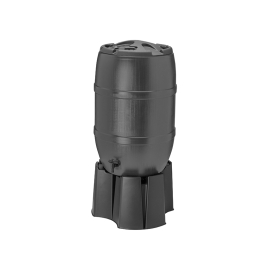 Tonneau à eau de pluie avec accessoires 100 L noir PRACTO GARDEN