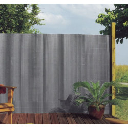 Canisse simple face Plasticane grise 1,5 x 3 m NORTENE