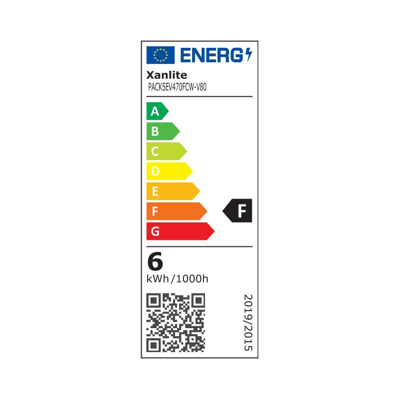Ampoule flamme LED E14 blanc chaud 470 lm 6 W 5 pièces XANLITE Ampoule flamme LED E14 blanc chaud 470 lm 6 W 5 pièces XANLITE