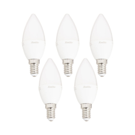 Ampoule flamme LED E14 blanc chaud 470 lm 6 W 5 pièces XANLITE