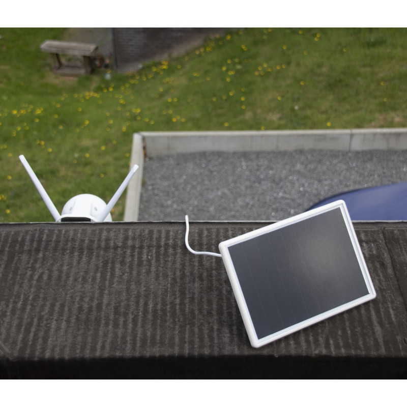 Caméra Wi-Fi extérieure dôme avec panneau solaire CHACON