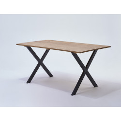 Pied de table en X noir MOTTEZ