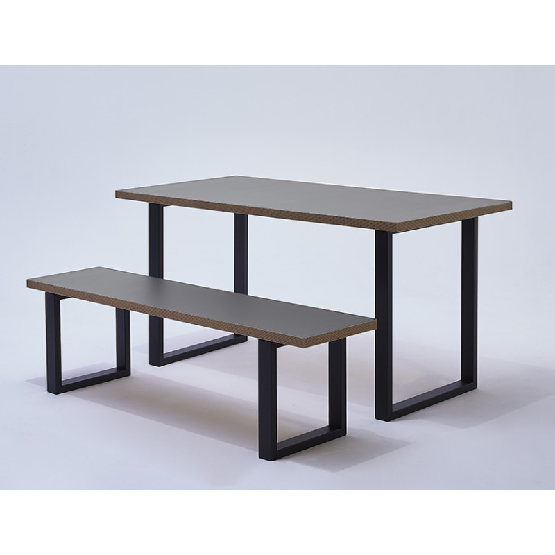 Pied de table en X noir MOTTEZ