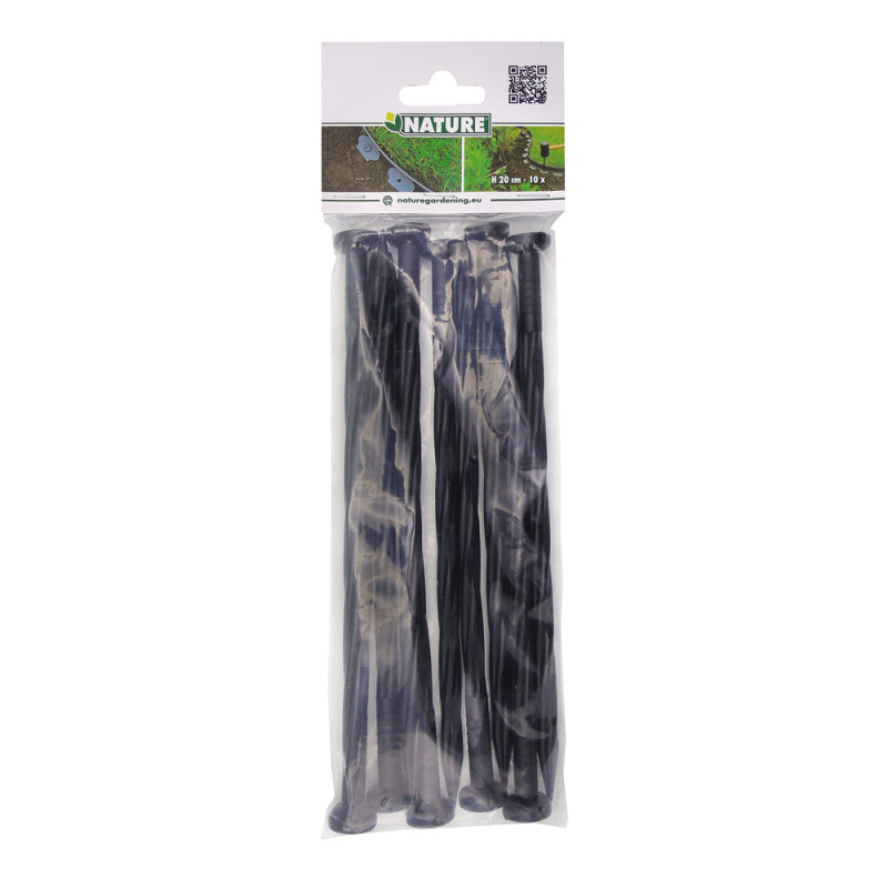Ancre pour bordure noire 20 cm 10 pièces Ancre pour bordure noire 20 cm 10 pièces