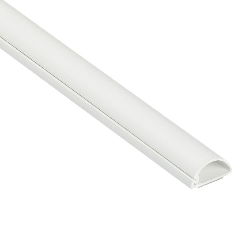 Goulotte demi-ronde 20 x 10 mm blanche 2 m D-LINE