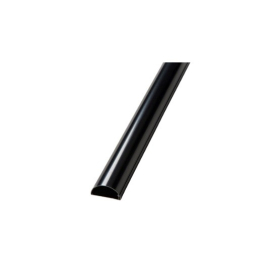 Goulotte demi-ronde 50 x 25 mm noire 1,5 m D-LINE