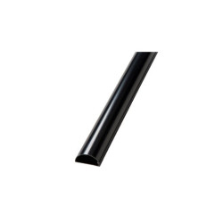 Goulotte demi ronde 50x25mm noire 1.5m – Organisation facile | D-LINE