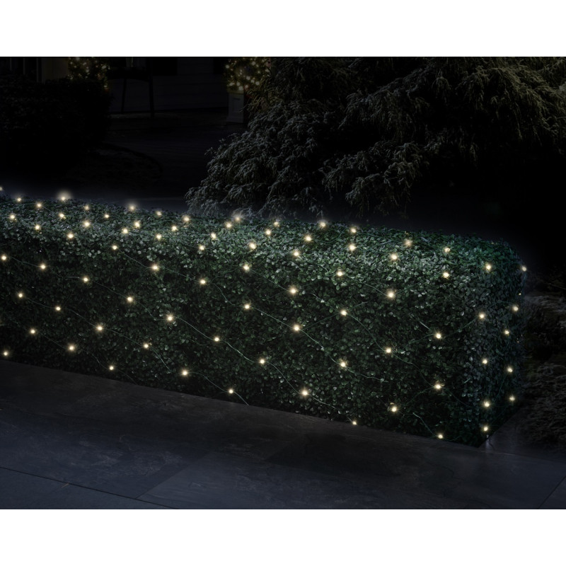 Filet lumineux LED extérieur 3x3m – Éclairage chaleureux | LUMINEO