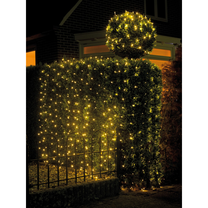 Filet lumineux LED extérieur 3x3m – Éclairage chaleureux | LUMINEO
