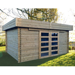 Abri de jardin en bois Viborg 40 mm 4,18 × 3,28 m | SOLID