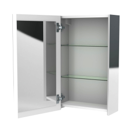 Armoire de toilette Oslo gris aluminium 40 cm ALLIBERT