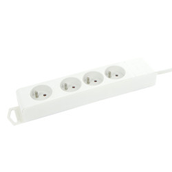 Multiprise 4 prises 3m blanc – Pratique et sûr | PROFILE