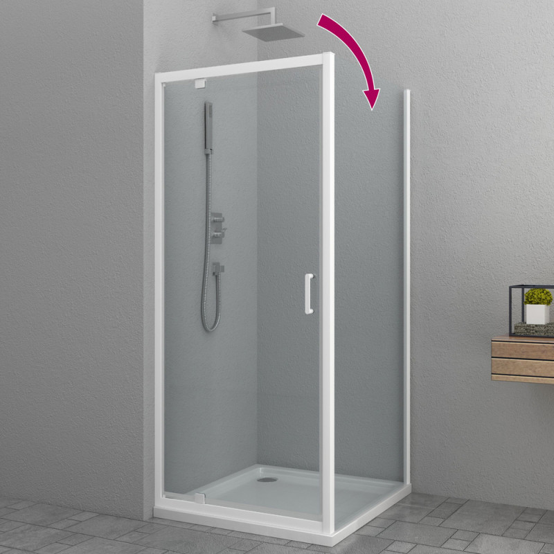 Paroi de douche fixe Happy blanche 90 x 185 cm ALLIBERT Paroi de douche fixe Happy blanche 90 x 185 cm ALLIBERT